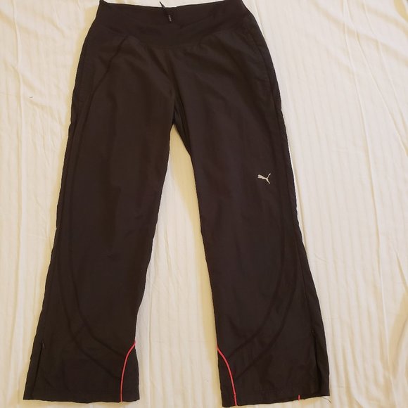 PUMA Nylon Track Pants Small Drawstring Pockets - Picture 1 of 8